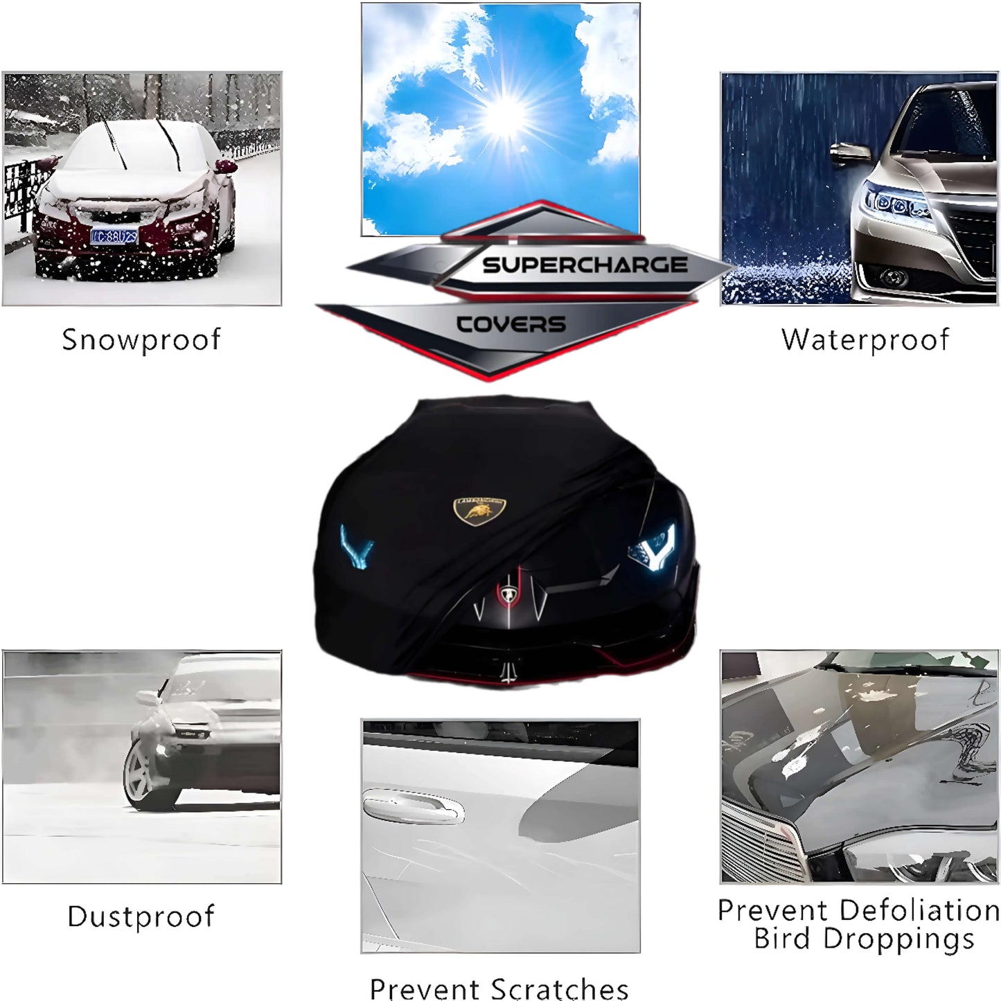 Custom Premium Outdoor Car Cover with Personalized Logo – All-Weather Protection & Style